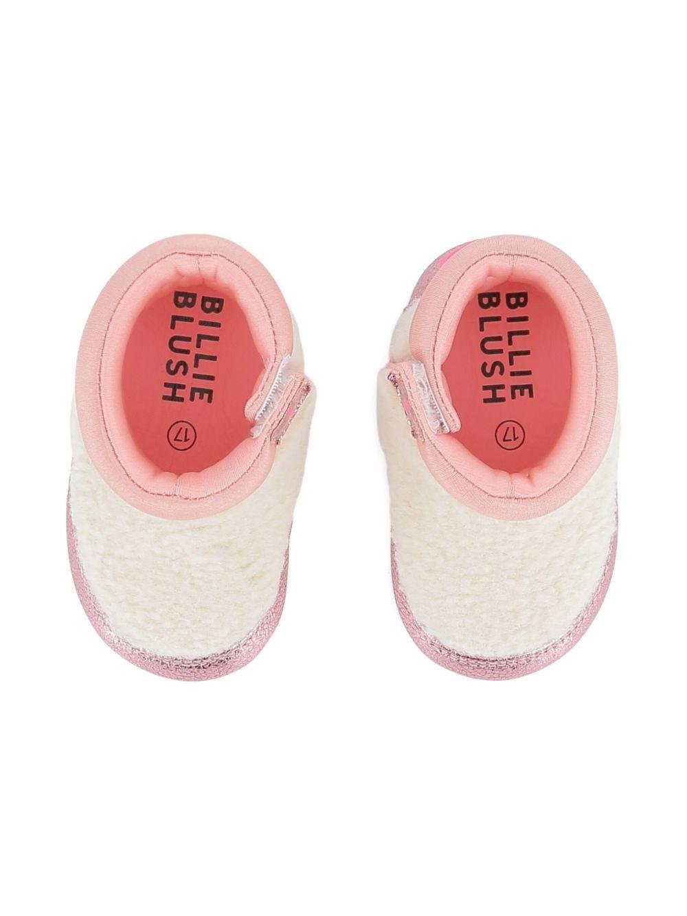 Stivali per neonata Billieblush rosa con bordo metallizzato - Rubino Kids