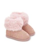 Stivali per neonata Monnalisa rosa con design senza lacci - Rubino Kids