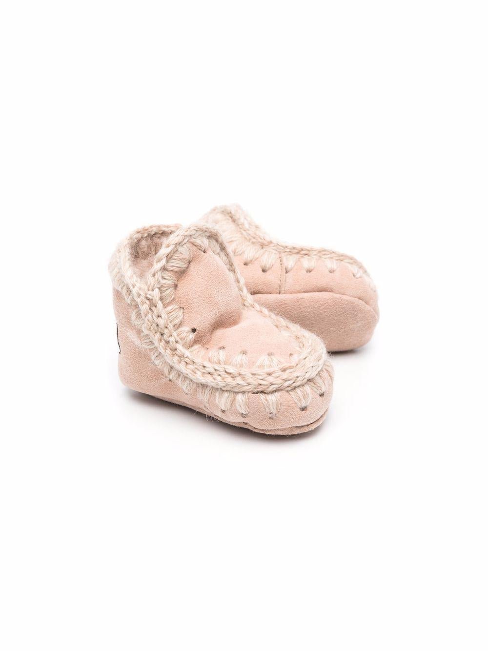 Stivali per neonata Mou Kids rosa con punta tonda - Rubino Kids