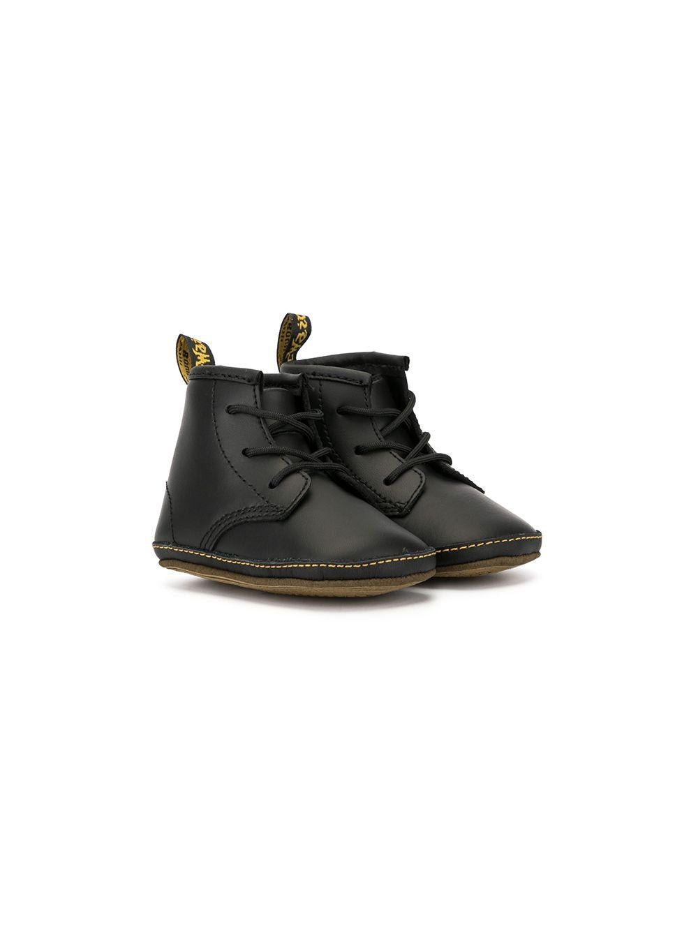 Stivali per neonati Dr. Martens Kids neri con chiusura con lacci - Rubino Kids