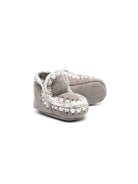 Stivali per neonati Mou Kids grigi con fodera in shearling - Rubino Kids