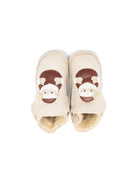 Stivali per neonato Donsje beige con Babbo Natale - Rubino Kids
