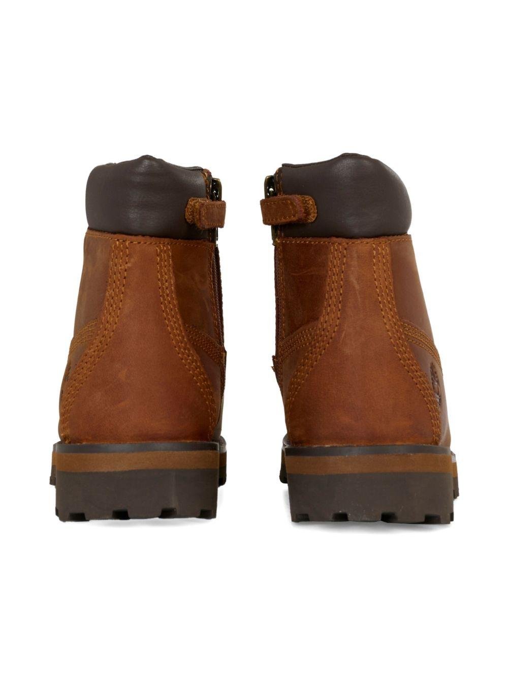 Stivali stringati per bambino Timberland Kids marroni con punta tonda - Rubino Kids