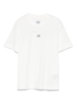 CP Company Kids White Straight Hem Logo T-Shirt