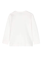 T-shirt con stampa grafica per bambina Monnalisa bianca con girocollo - Rubino Kids