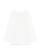 T-shirt con stampa illustrazione per bambina Stella McCartney Kids bianca con maniche lunghe - Rubino Kids