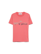 T-shirt con stampa per bambino Stone Island Junior rosso con orlo dritto - Rubino Kids