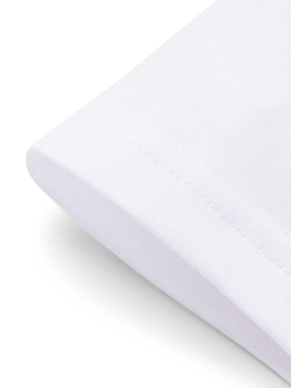 T-shirt da bambino Boss Kids bianca con stampa con logo - Rubino Kids