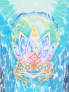 T-shirt da bambino Casablanca Kids blu con fantasia tie dye - Rubino Kids