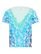 T-shirt da bambino Casablanca Kids blu con fantasia tie dye - Rubino Kids