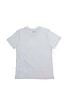 T-shirt da bambino Moschino Kids bianca con stampa orsetto - Rubino Kids