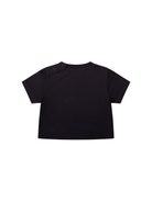 T-shirt neonato Burberry Kids nera con stampa Thomas Bear - Rubino Kids