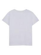 T-shirt per bambina Billieblush bianca con paillettes - Rubino Kids