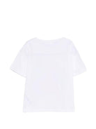 T-shirt per bambina Billieblush bianca con stampa fenicottero - Rubino Kids