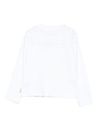 T-shirt per bambina Billieblush bianco con stampa grafica - Rubino Kids