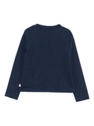 T-shirt per bambina Billieblush blu con ricamo con paillettes - Rubino Kids