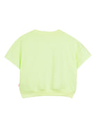 T-shirt per bambina Billieblush gialla con stampa grafica sul davanti - Rubino Kids