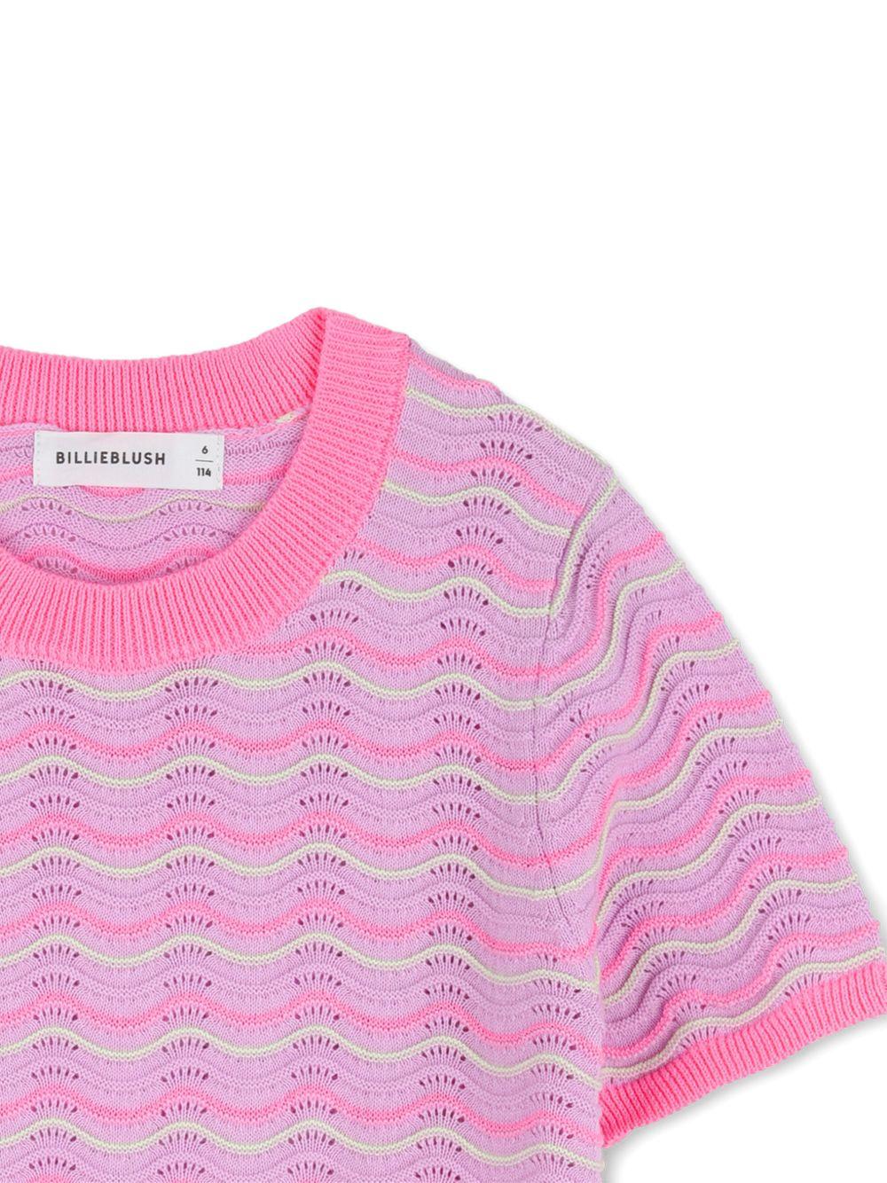 T-shirt per bambina Billieblush rosa a fantasia - Rubino Kids