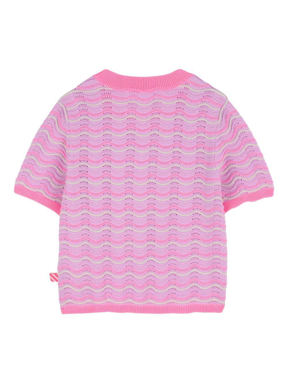 T-shirt per bambina Billieblush rosa a fantasia - Rubino Kids