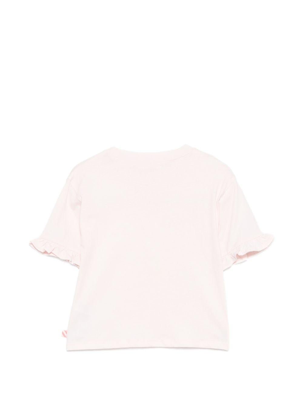 T-shirt per bambina Billieblush rosa con stampa grafica Unicorno - Rubino Kids