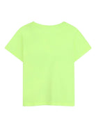 T-shirt per bambina Billieblush verde con decorazione con paillettes - Rubino Kids