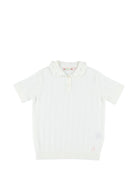 T-shirt per bambina Bonpoint bianca con ruches - Rubino Kids