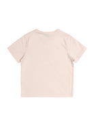 T-shirt per bambina Burberry Kids rosa con stampa orsetto sul davanti - Rubino Kids
