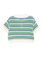 T-shirt per bambina Casablanca Kids multicolor con colletto polo - Rubino Kids