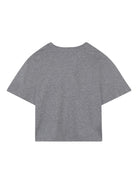 T-shirt per bambina Chloé Kids grigia con modello testo "Chloé Paris" - Rubino Kids