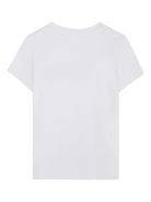 T-shirt per bambina Dkny Kids bianca con logo frontale - Rubino Kids