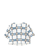 T-shirt per bambina Elisabetta Franchi La Mia Bambina bianca con dettagli blu - Rubino Kids