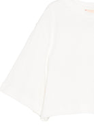 T-shirt per bambina Elisabetta Franchi La Mia Bambina bianco con dettaglio logo - Rubino Kids