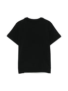T-shirt per bambina Elisabetta Franchi La Mia Bambina nero con logo ricamato - Rubino Kids