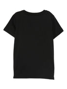 T-shirt per bambina Emilio Pucci Junior nero con stampa paisley<BR/> - Rubino Kids