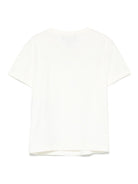 T-shirt per bambina Emporio Armani Kids bianca con logo - Rubino Kids