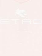 T-shirt per bambina Etro Kids rosa con stampa logo - Rubino Kids