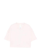 T-shirt per bambina Givenchy Kids rosa con logo sul davanti - Rubino Kids