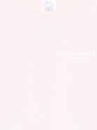 T-shirt per bambina Givenchy Kids rosa con logo sul davanti - Rubino Kids
