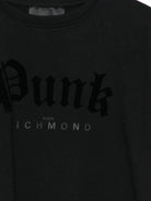 T-shirt per bambina John Richmond Junior nero con stampa grafica - Rubino Kids