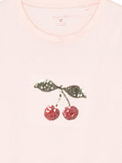 T-shirt per bambina Konges Slojd rosa con applicazione con paillettes - Rubino Kids