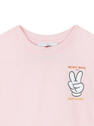 T-shirt per bambina Marc Jacobs Kids x Disney Mickey Mouse rosa con stampa - Rubino Kids