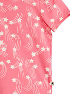 T-shirt per bambina Mini Rodini rosa con stampa all - over stelle - Rubino Kids