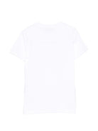 T-shirt per bambina Missoni Kids bianca con stampa logo<BR/> - Rubino Kids