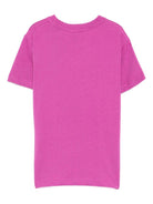 T-shirt per bambina Molo fucsia con stampa smile - Rubino Kids