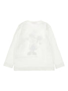 T-shirt per bambina Monnalisa bianca con grafica con Minnie - Rubino Kids
