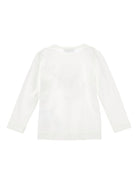 T-shirt per bambina Monnalisa bianca con illustrazione Teddy Bear - Rubino Kids