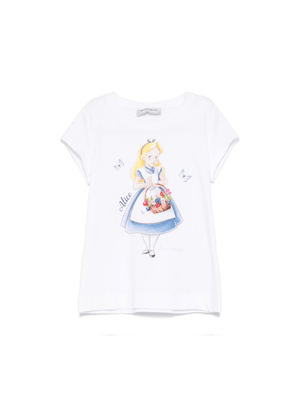 White Monnalisa T-shirt for girls with graphic print x Disney