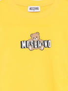 T-shirt per bambina Moschino Kids gialla con stampa Teddy sul davanti - Rubino Kids