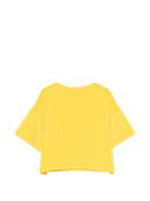 T-shirt per bambina Moschino Kids gialla con stampa Teddy sul davanti - Rubino Kids