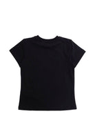 T-shirt per bambina Moschino Kids nera con stampa orsetto - Rubino Kids